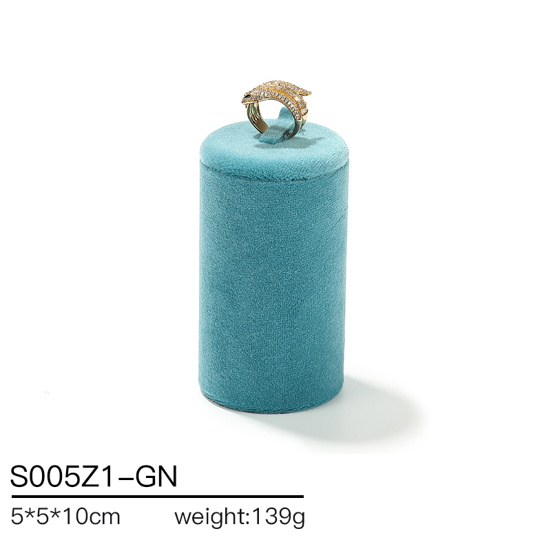 S005 Green DIGU Velvet Jewelry Display Stand Luxury Jewelry Display props for Ring Earrings Bracelet