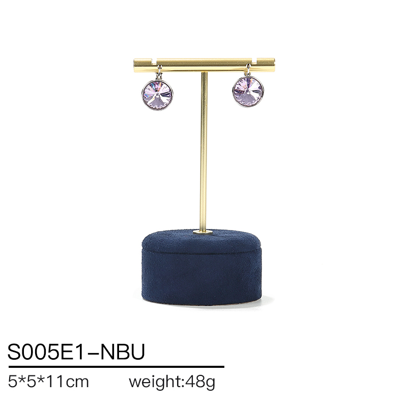 S005 Blue DIGU Velvet Jewelry Display Set For Necklaces Rings Earrings & Bracelets