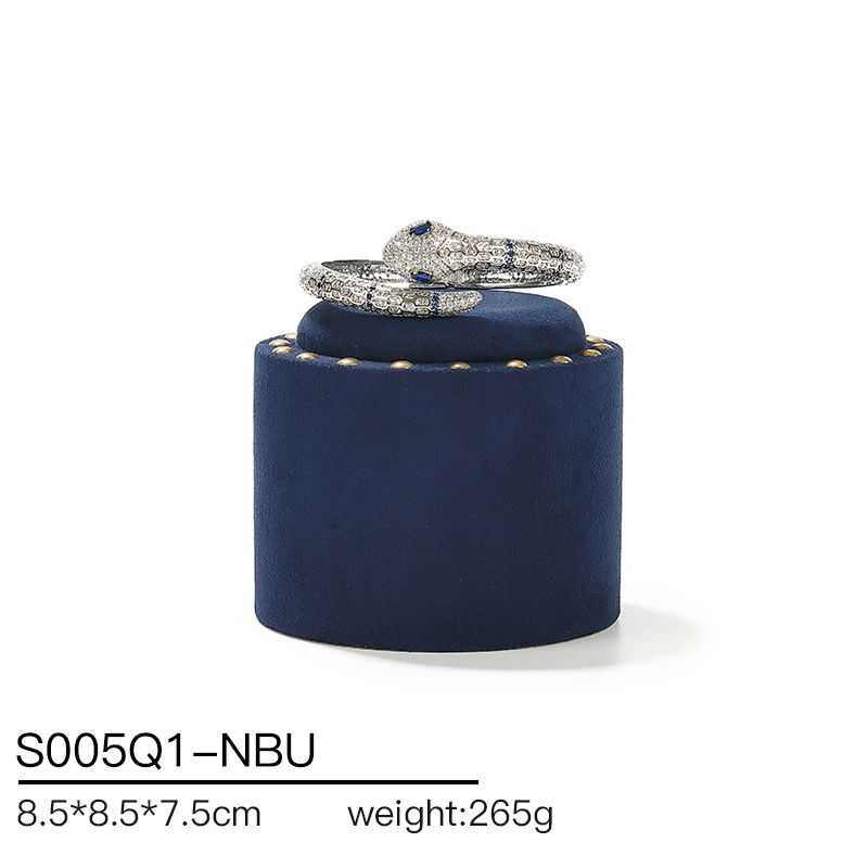 S005 Blue DIGU Velvet Jewelry Display Set For Necklaces Rings Earrings & Bracelets