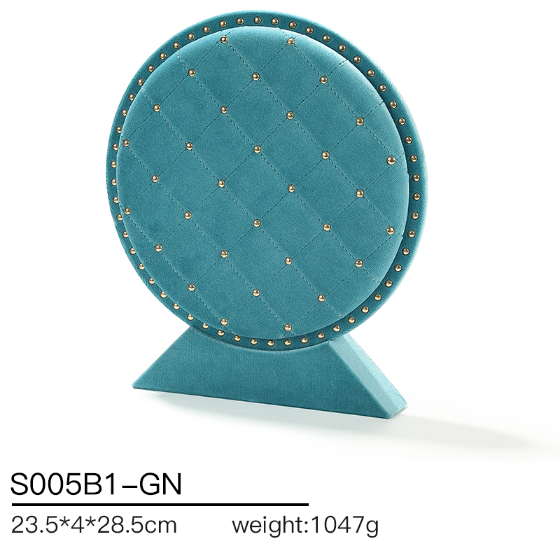 S005 Green DIGU Velvet Jewelry Display Stand Luxury Jewelry Display props for Ring Earrings Bracelet