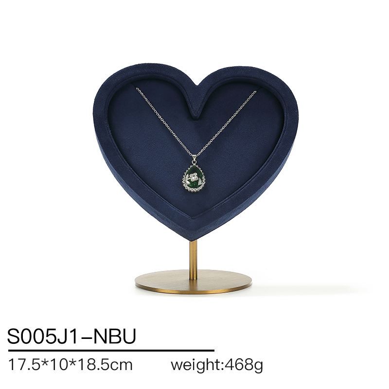S005 Blue DIGU Velvet Jewelry Display Set For Necklaces Rings Earrings & Bracelets