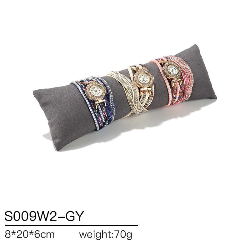 S009 DIGU Custom Luxury Microfiber PU Pillow for Bracelet Watch Jewelry Container