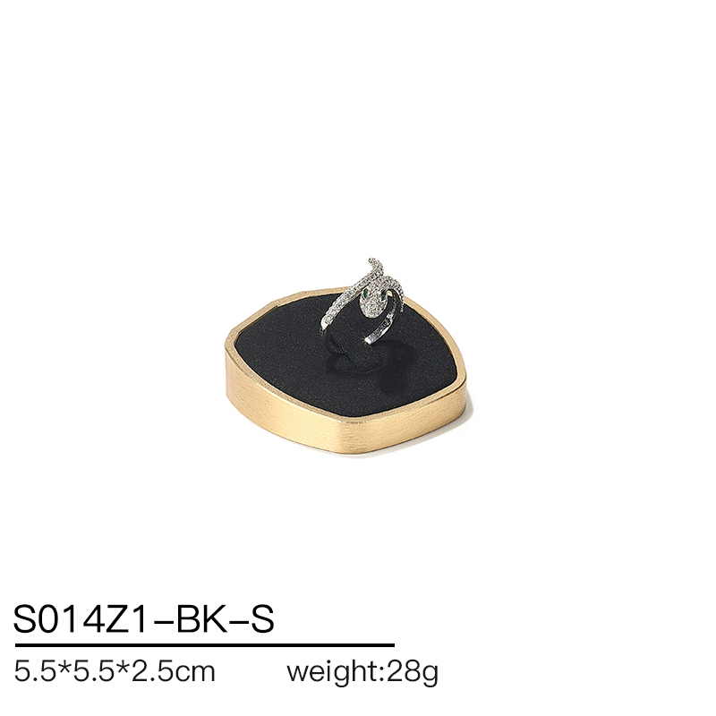 S014 Black DIGU Luxury Microfiber Jewelry Display Props with Metal Base