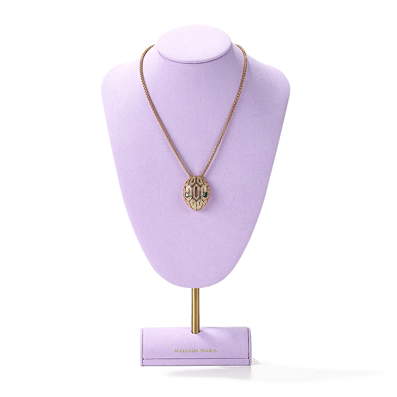 S013 DIGU Luxury Classic Microfiber Jewelry Display Stand Necklace Earrings Stand Ring Tray Display set