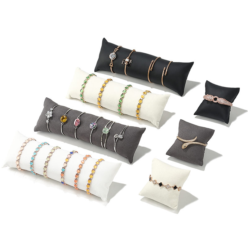 S009 DIGU Custom Luxury Microfiber PU Pillow for Bracelet Watch Jewelry Container