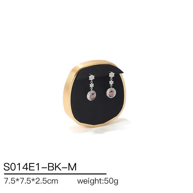 S014 Black DIGU Luxury Microfiber Jewelry Display Props with Metal Base