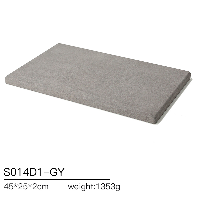 S014 Gray DIGU Luxury Microfiber Jewelry Stand with Metal Base Elegant Display Props