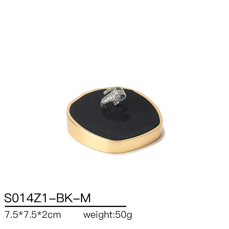 S014 Black DIGU Luxury Microfiber Jewelry Display Props with Metal Base