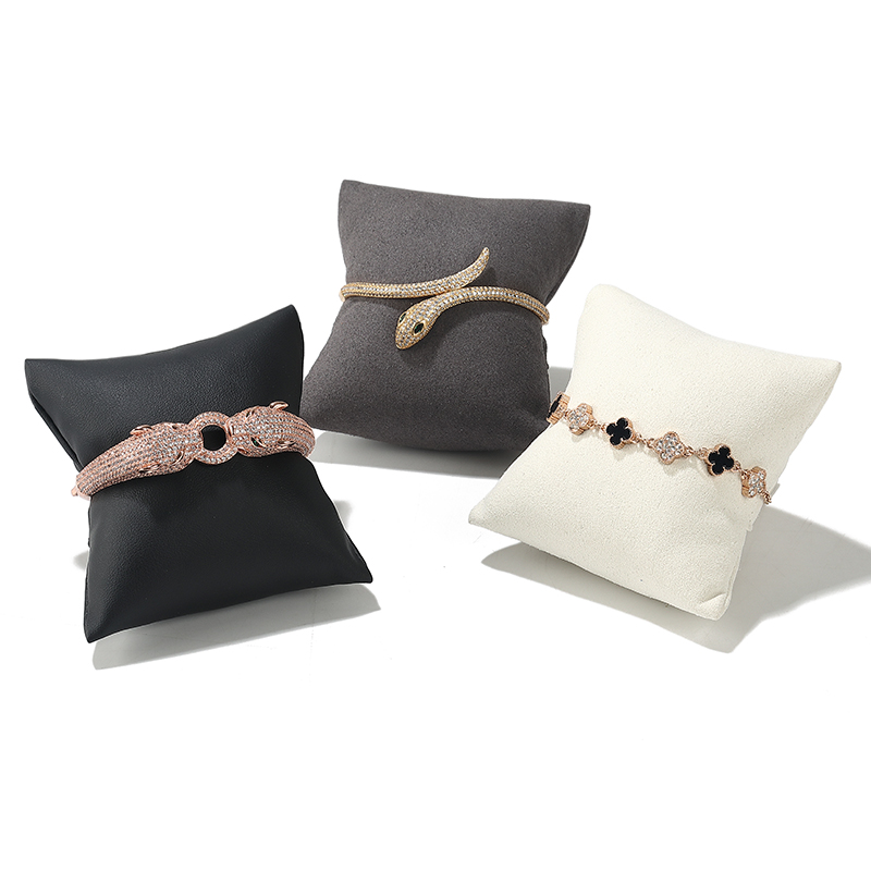 S009 DIGU Custom Luxury Microfiber PU Pillow for Bracelet Watch Jewelry Container