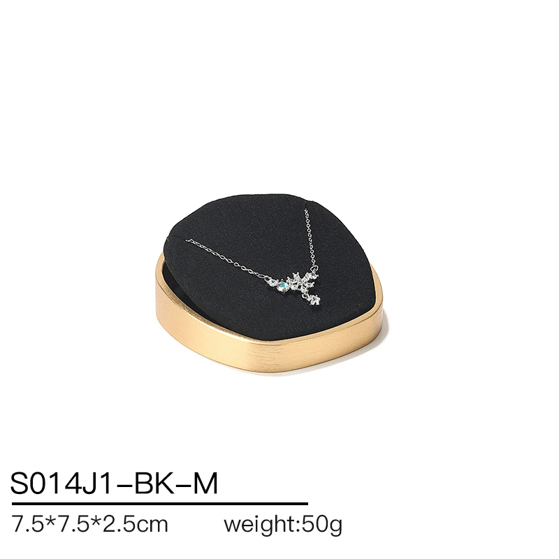 S014 Black DIGU Luxury Microfiber Jewelry Display Props with Metal Base
