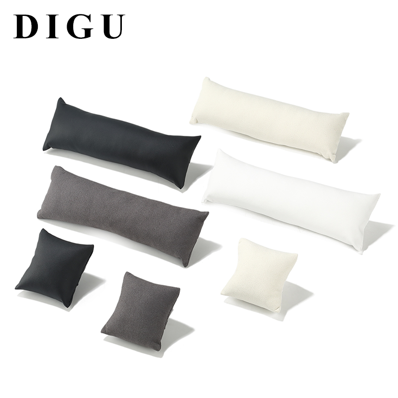 S009 DIGU Custom Luxury Microfiber PU Pillow for Bracelet Watch Jewelry Container