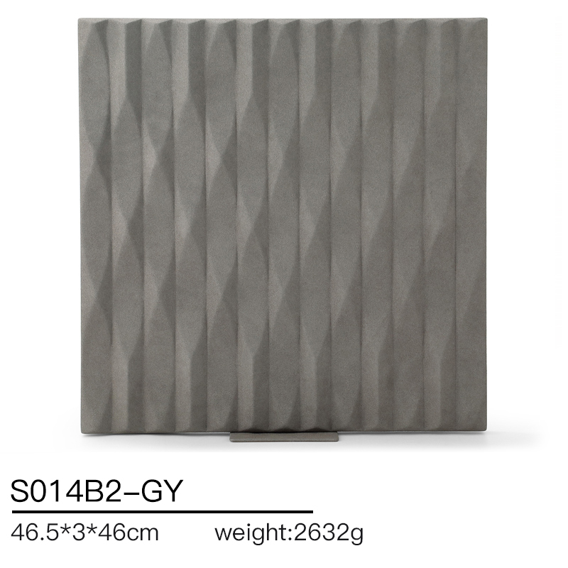 S014 Gray DIGU Luxury Microfiber Jewelry Stand with Metal Base Elegant Display Props