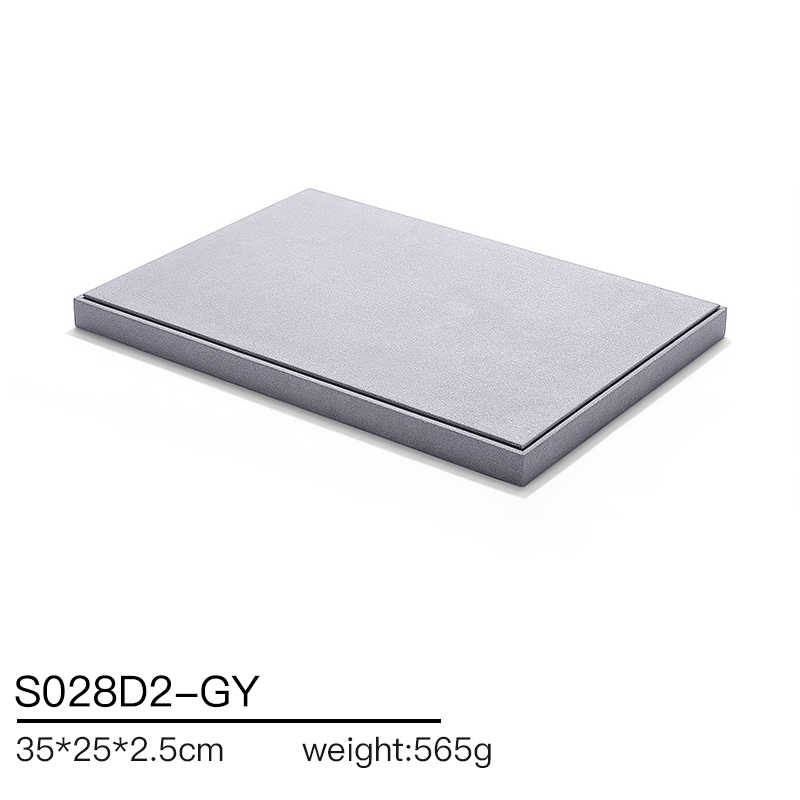 S028 Gray DIGU Custom Microfiber Jewelry Display Set for Ring Bracelet Necklace