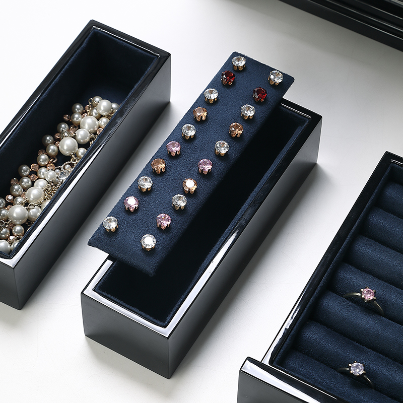 S023 DIGU High Quality Solid Wood and Velvet Jewelry Storage Box for Ring Necklace Bracelet