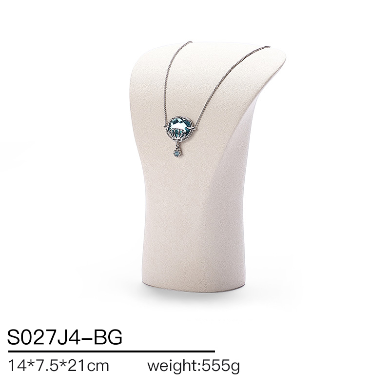 S027 Beige DIGU Luxury Microfiber Jewelry Display Set