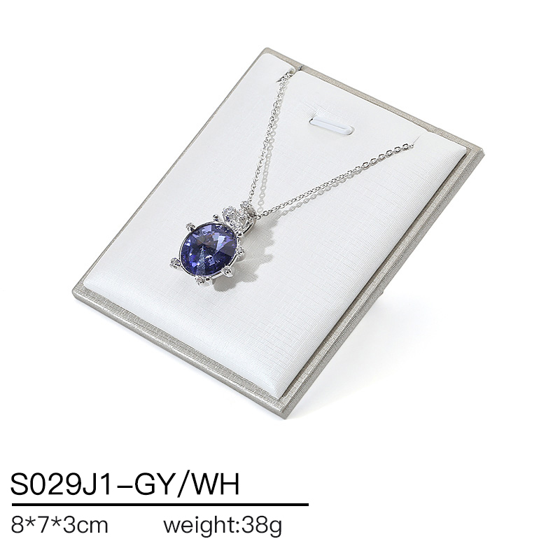 S029 DIGU PU Leather Ring Bracelet Chain Jewelry Display Stand Set