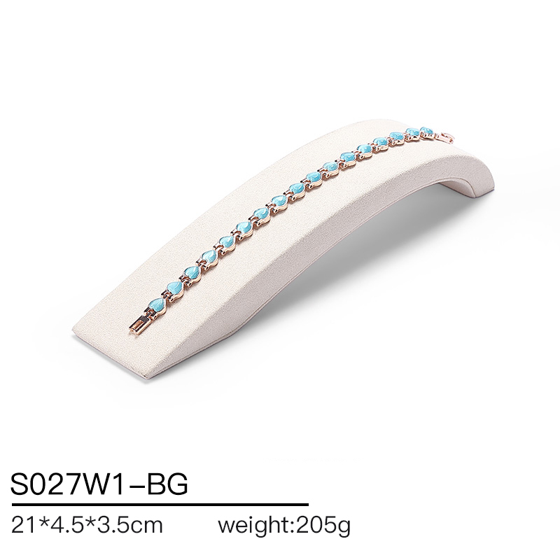 S027 Beige DIGU Luxury Microfiber Jewelry Display Set