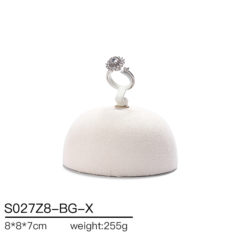 S027 Beige DIGU Luxury Microfiber Jewelry Display Set