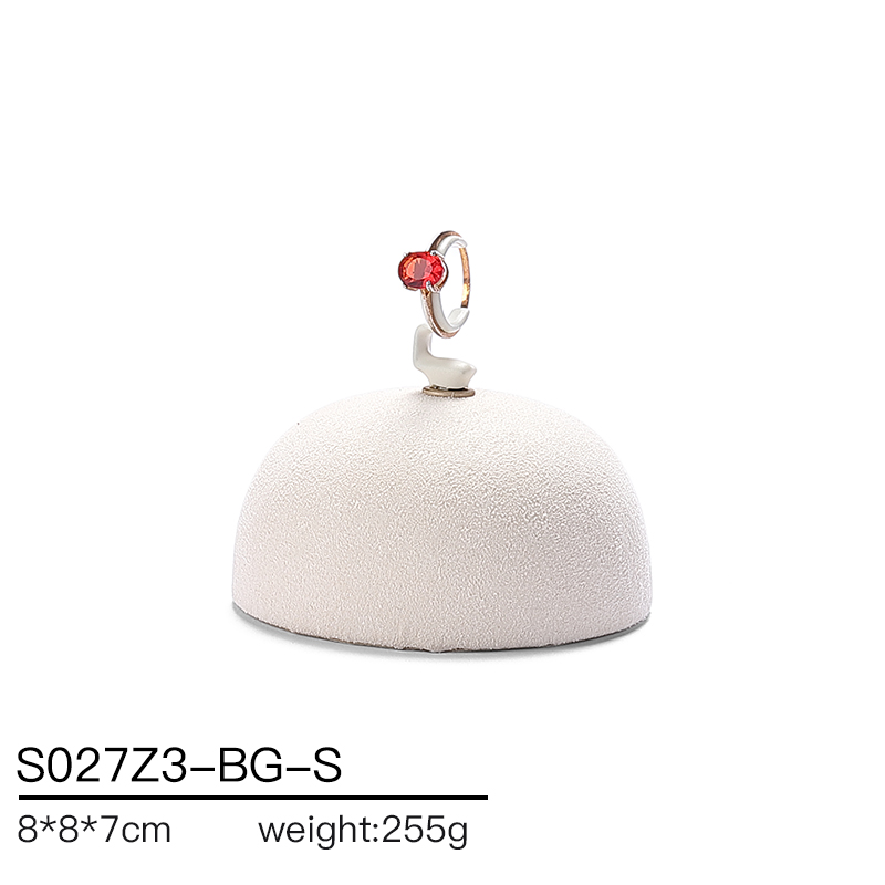 S027 Beige DIGU Luxury Microfiber Jewelry Display Set