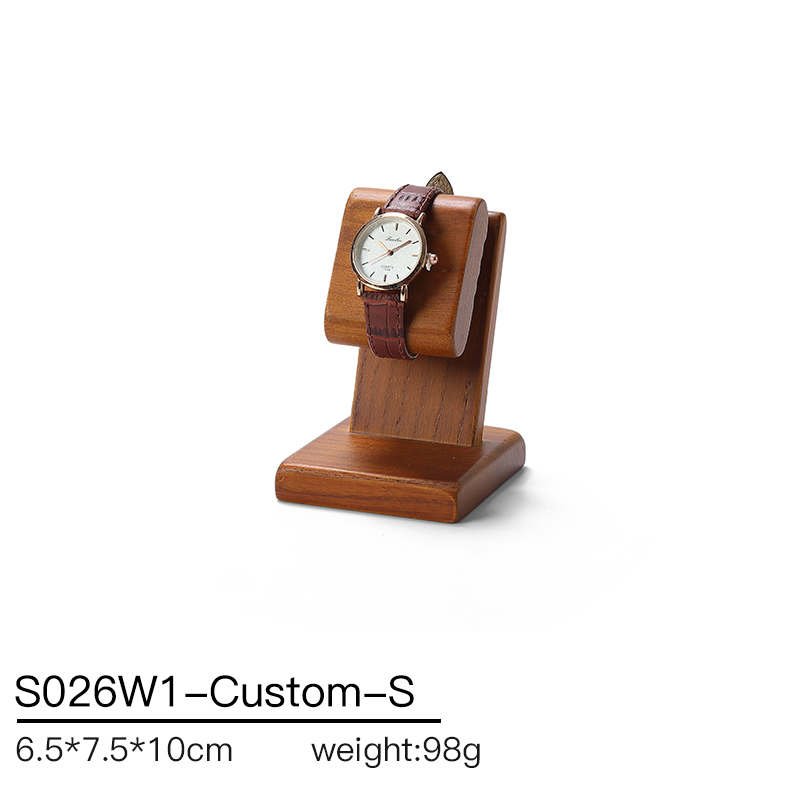 DIGU New Style Luxury Wood with Microfiber Ring Watch Display Stand