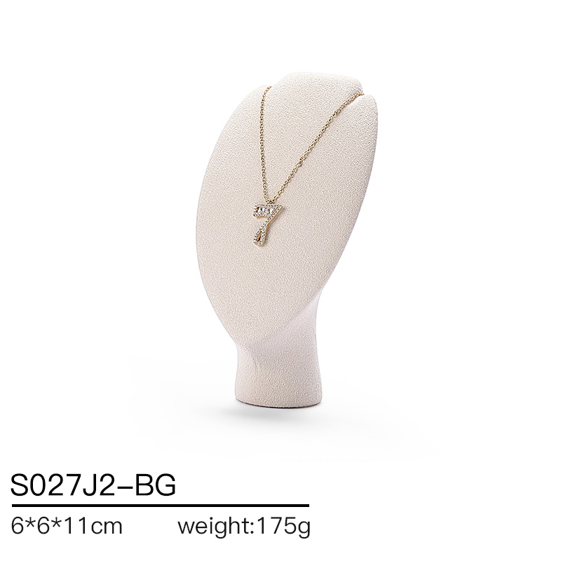 S027 Beige DIGU Luxury Microfiber Jewelry Display Set