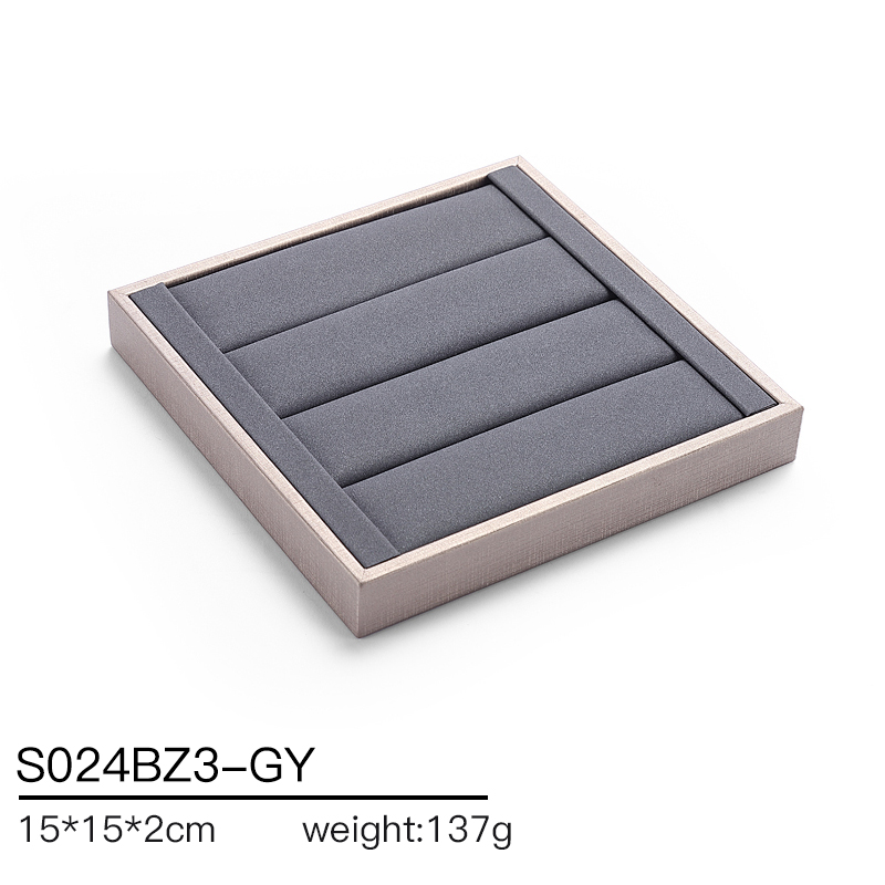 S024 Gray DIGU Luxury Microfiber Jewelry Display Set