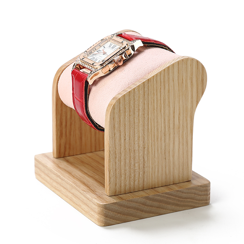 S025 DIGU Custom Wood and Microfiber Watch Display Stand
