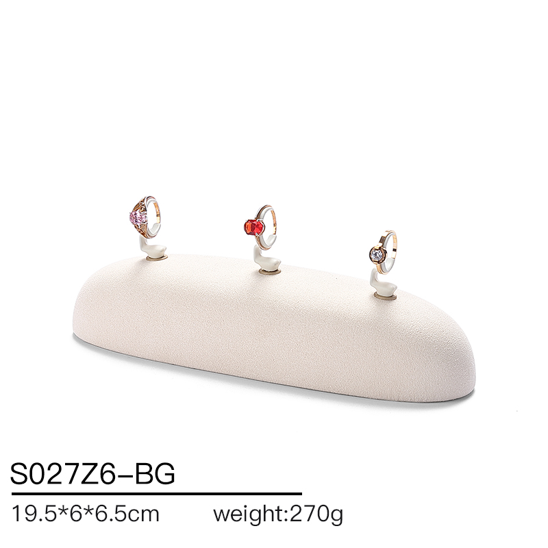 S027 Beige DIGU Luxury Microfiber Jewelry Display Set