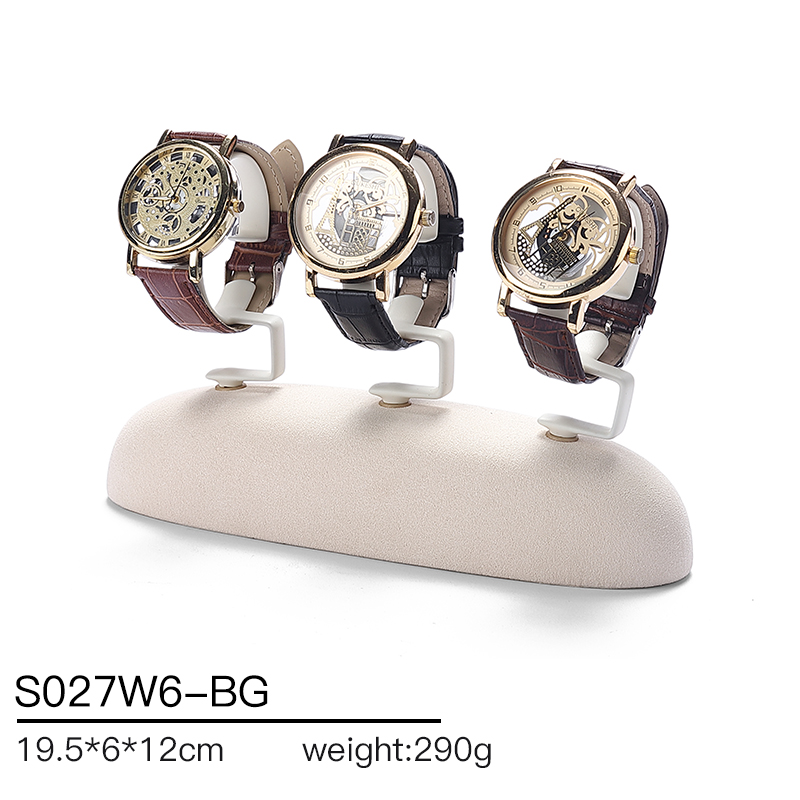 S027 Beige DIGU Luxury Microfiber Jewelry Display Set