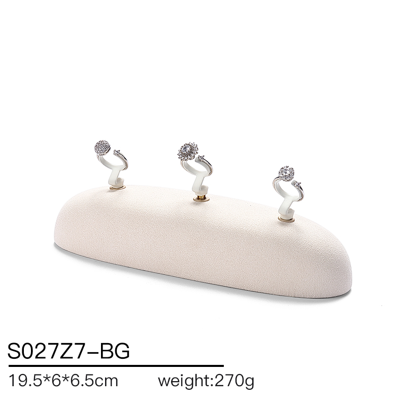 S027 Beige DIGU Luxury Microfiber Jewelry Display Set