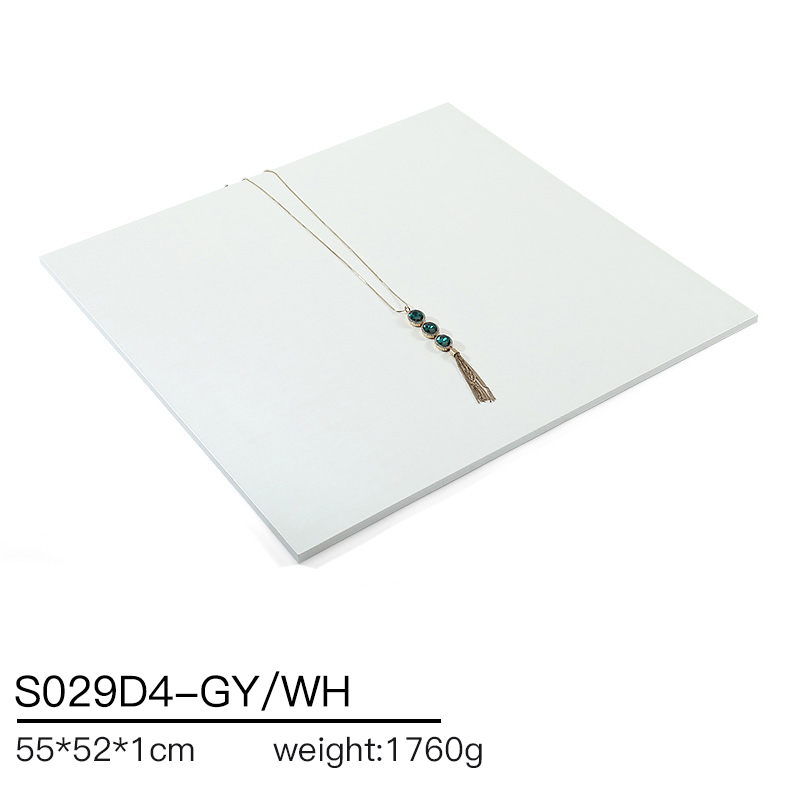 S029 DIGU PU Leather Ring Bracelet Chain Jewelry Display Stand Set