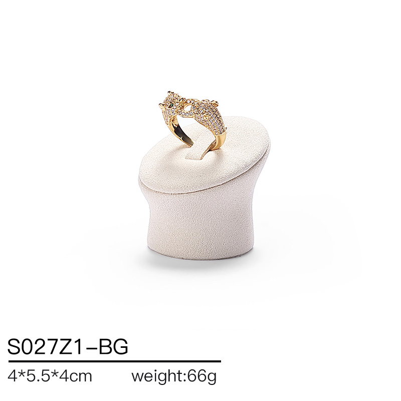 S027 Beige DIGU Luxury Microfiber Jewelry Display Set