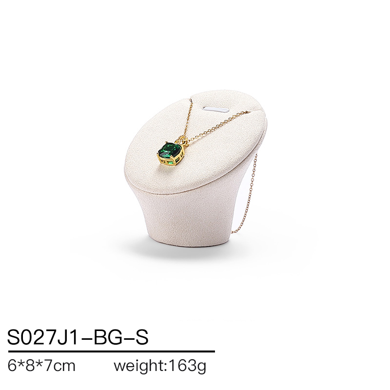 S027 Beige DIGU Luxury Microfiber Jewelry Display Set