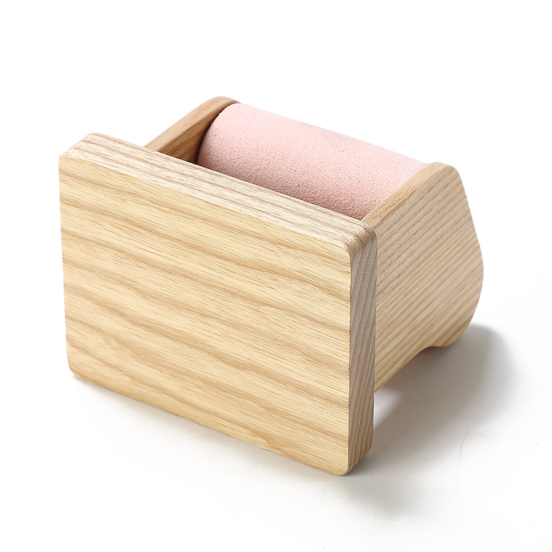 S025 DIGU Custom Wood and Microfiber Watch Display Stand