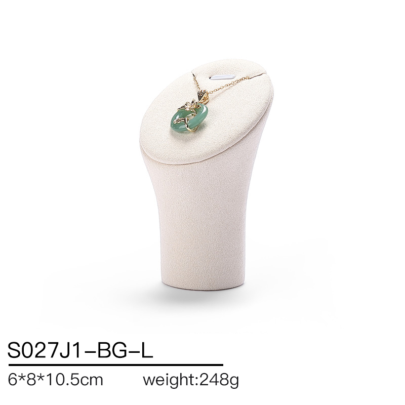 S027 Beige DIGU Luxury Microfiber Jewelry Display Set