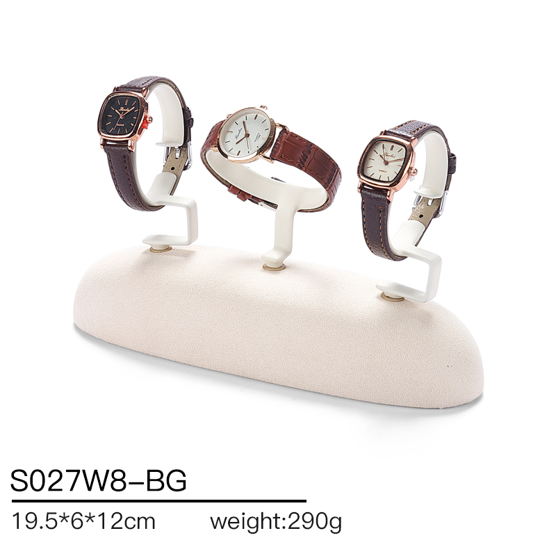 S027 Beige DIGU Luxury Microfiber Jewelry Display Set