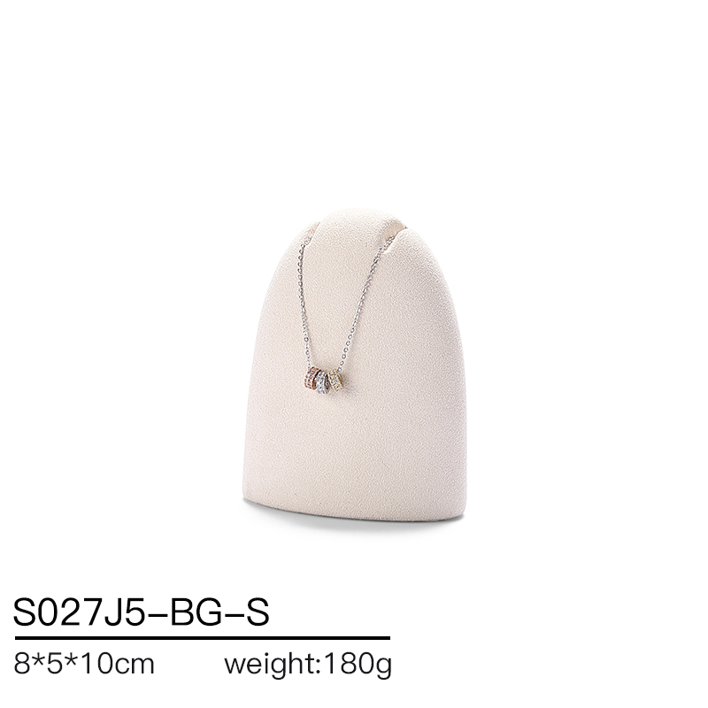 S027 Beige DIGU Luxury Microfiber Jewelry Display Set