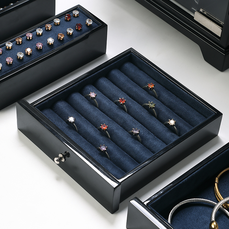 S023 DIGU High Quality Solid Wood and Velvet Jewelry Storage Box for Ring Necklace Bracelet