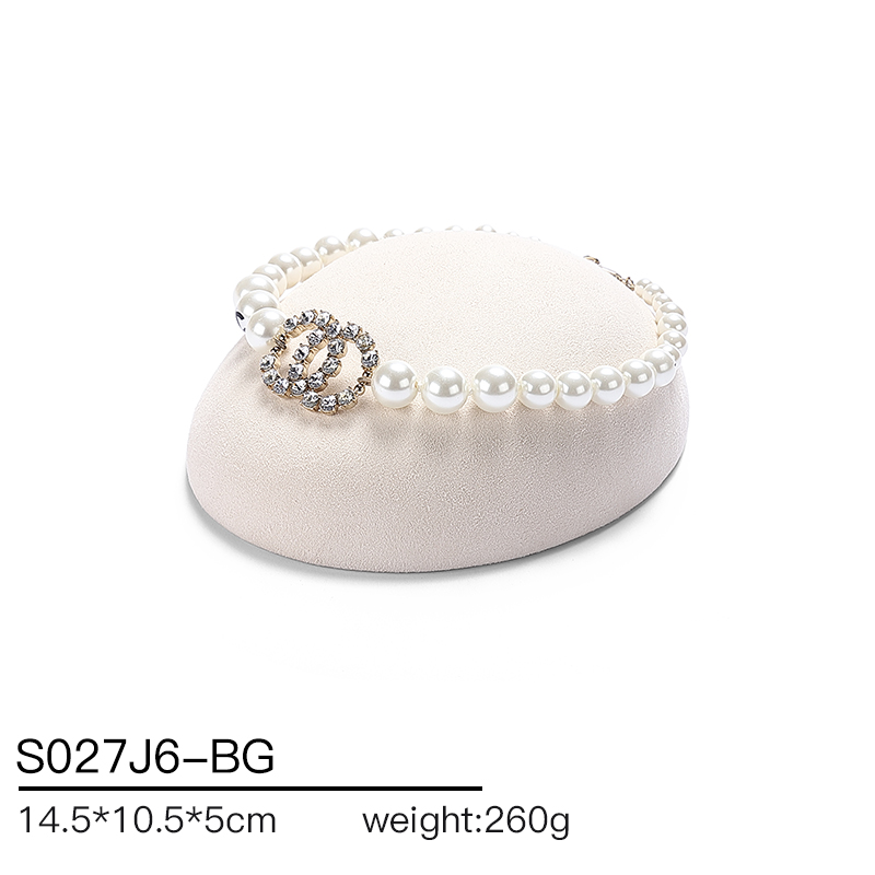 S027 Beige DIGU Luxury Microfiber Jewelry Display Set