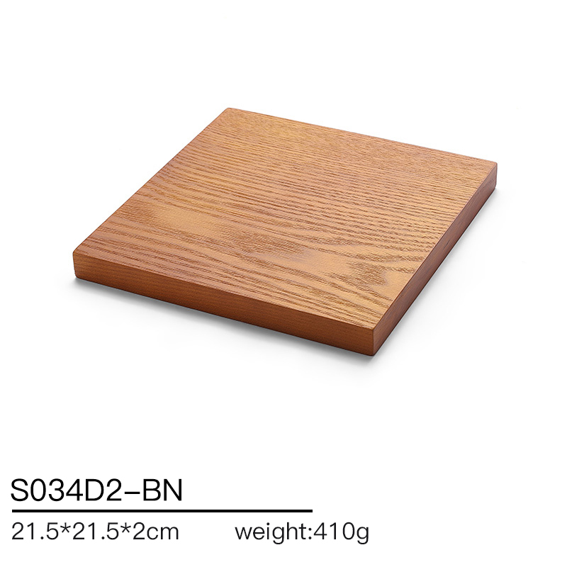 S034 Beige DIGU Handmade Microfiber Wood Jewelry Display Props