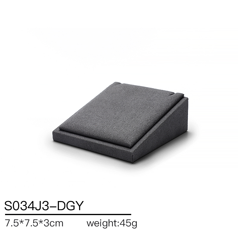 S034 Gray DIGU Handmade Microfiber Jewelry Display Stands