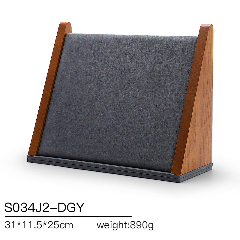 S034 Gray DIGU Handmade Microfiber Jewelry Display Stands