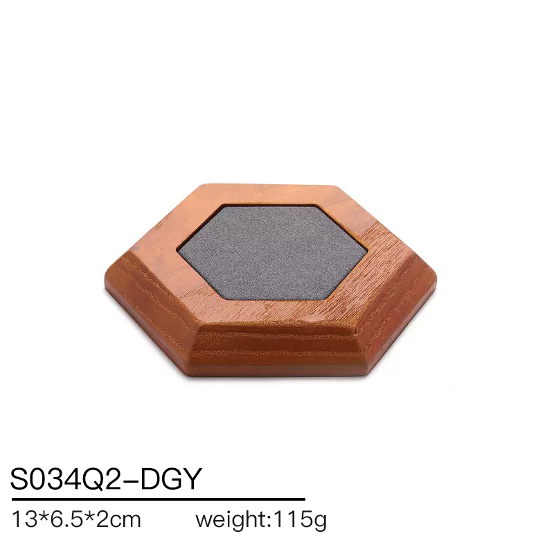 S034 Gray DIGU Handmade Microfiber Jewelry Display Stands