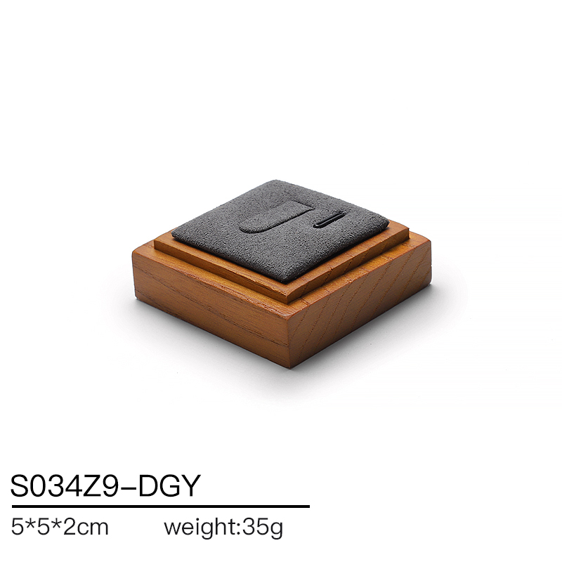 S034 Gray DIGU Handmade Microfiber Jewelry Display Stands