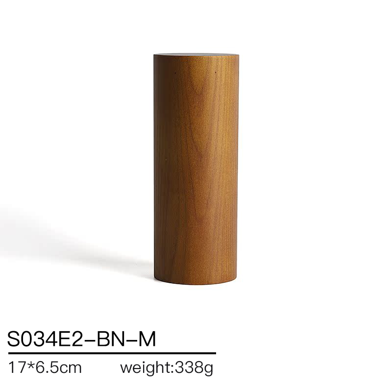 S034 Beige DIGU Handmade Microfiber Wood Jewelry Display Props