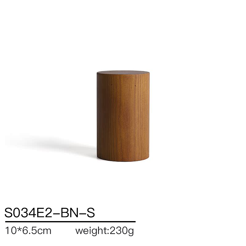 S034 Beige DIGU Handmade Microfiber Wood Jewelry Display Props