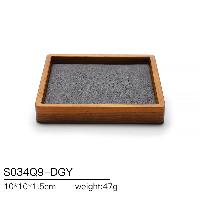 S034 Gray DIGU Handmade Microfiber Jewelry Display Stands