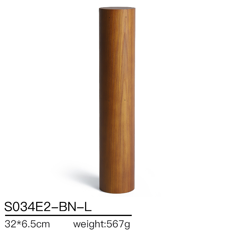 S034 Beige DIGU Handmade Microfiber Wood Jewelry Display Props