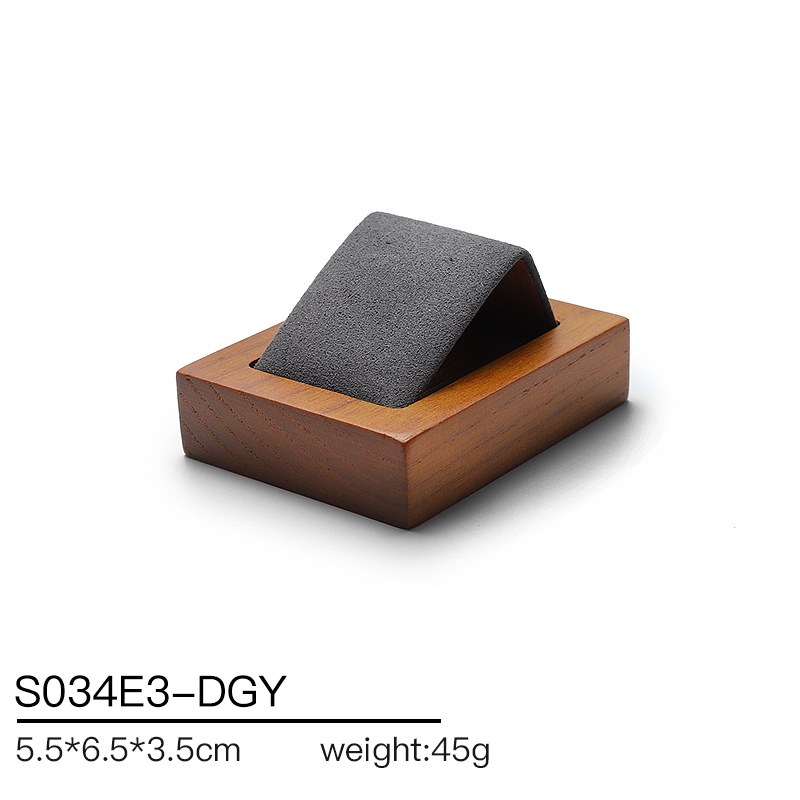 S034 Gray DIGU Handmade Microfiber Jewelry Display Stands