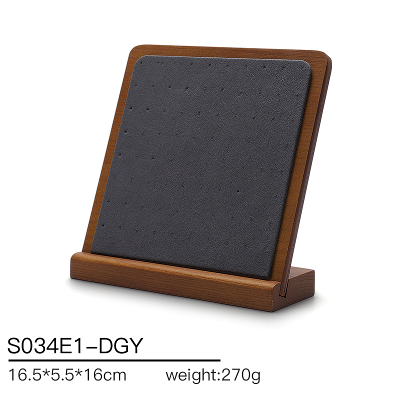 S034 Gray DIGU Handmade Microfiber Jewelry Display Stands